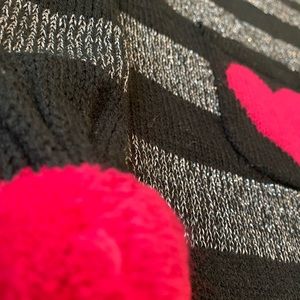 Striped black and silver dress